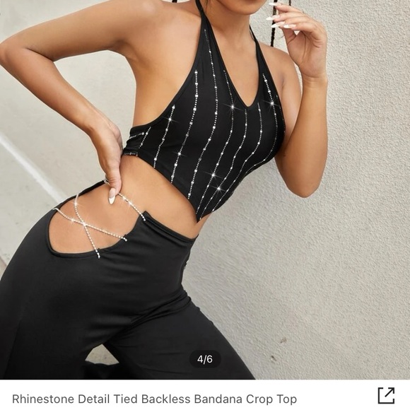 Shein Rhinestone Top - Picture 3 of 6